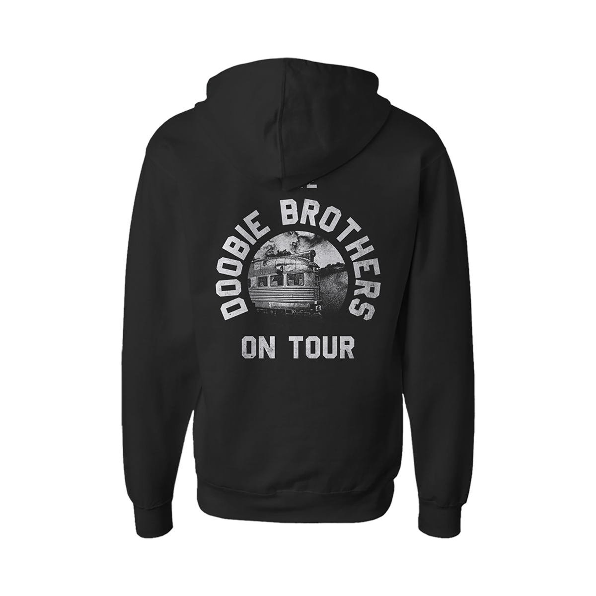 The Doobie Brothers On Tour Train Zip Up Hoodie Back