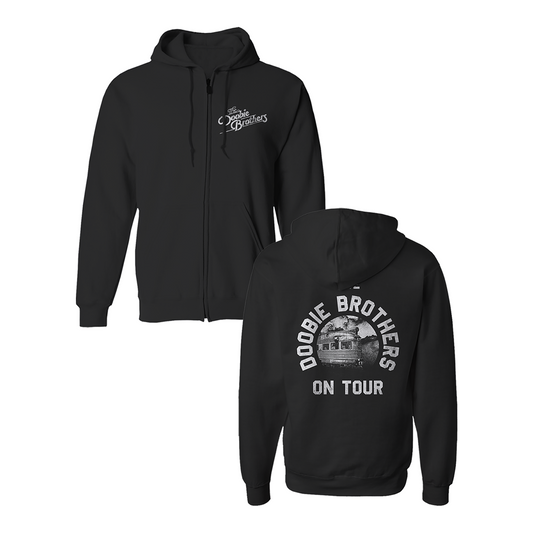 The Doobie Brothers On Tour Train Zip Up Hoodie